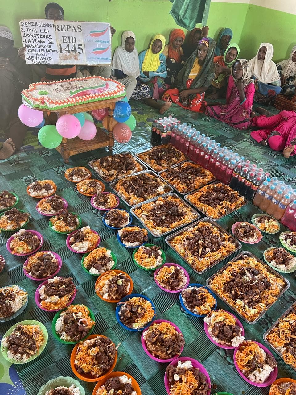 Mise en place du repas pour l'Aïd