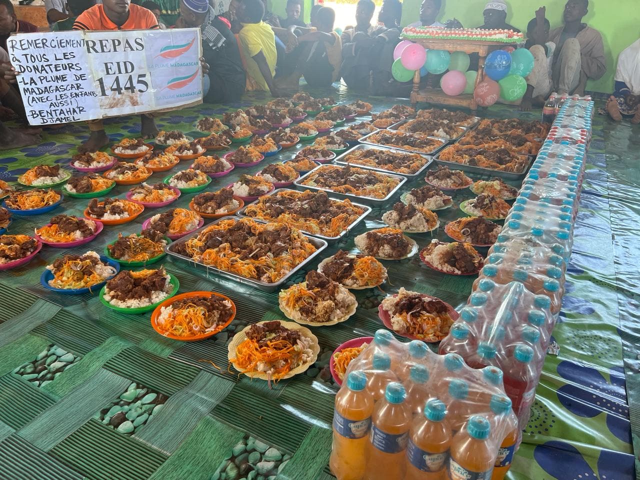 Mise en place du repas pour l'Aïd